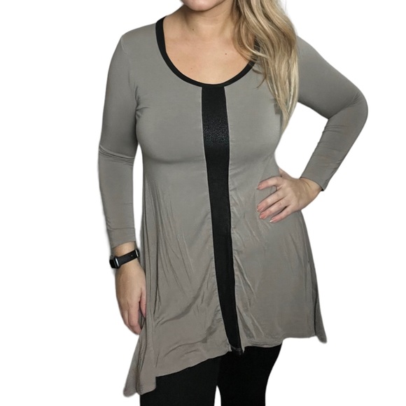 Premise Tops - Brown/gray tunic